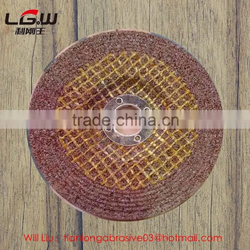 430 hot sale 100*6*16 2.5NET depressed center grinding wheel FOR south east MARKET