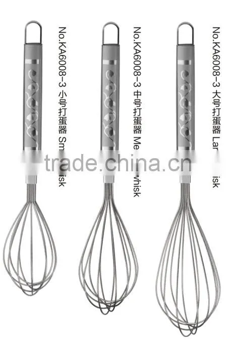 Stainless steel whisk ,egg tools, kitchen utensil 6008
