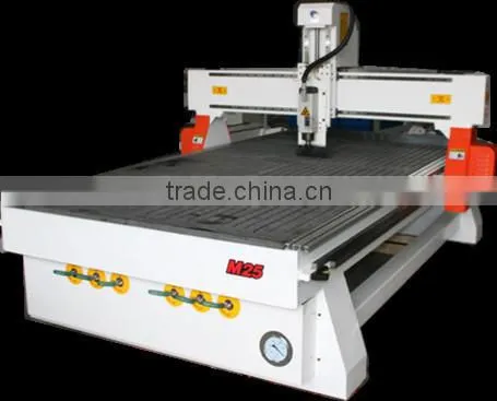 cnc wood machine with two exchanging spindles