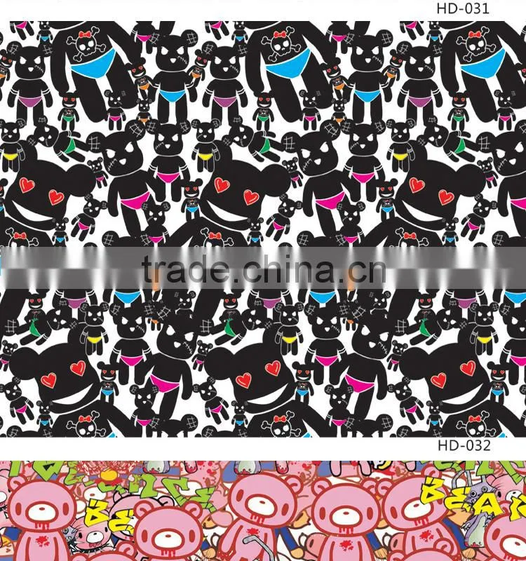 HD-033 CARLIKE Air Free Fashionable Car Wrapping Snoopy Printing Bomb Sticker Film