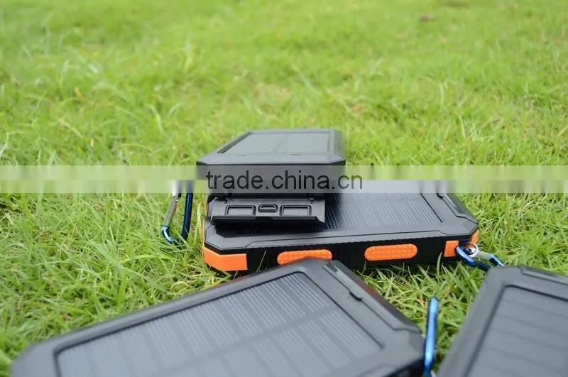 8000mAh flexible solar cell rohs power bank 4400mah