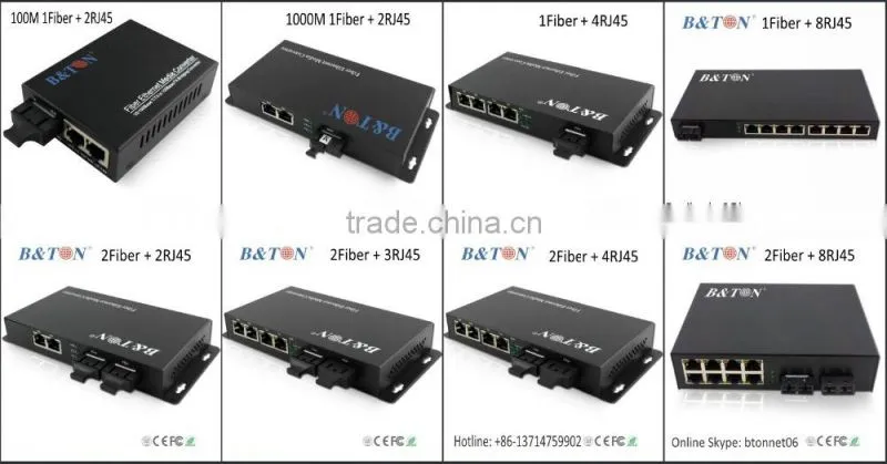2U Rack Mount 16 Port Media Converter Chassis