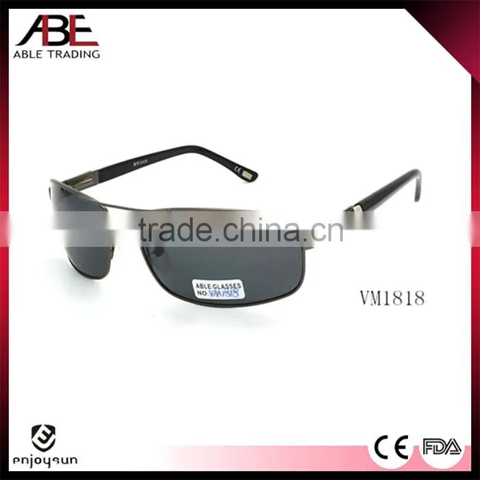 2016 mens classic outdoor uv400 lens polarized cheap glasses metal sunglasses promotion eyewear