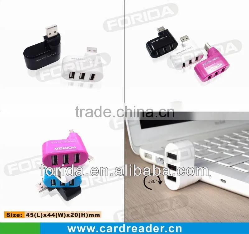 2014 Hot selling 3 ports USB hubs 2014(Ratatable)