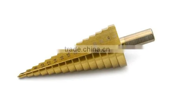 New 3Pcs Large HSS Steel Step Cone Drill Titanium Bit Set for Hole 4-12/20/32mm TK1066