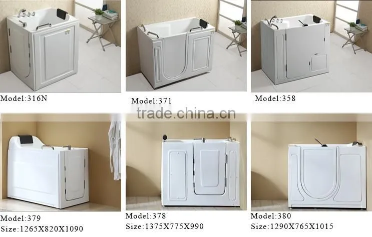 Best price high quality bathtubs/american standard bath tubs with TV