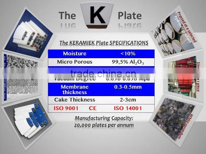 High quality,ceramic disc vacuum filter plate, Ceramic disc plate