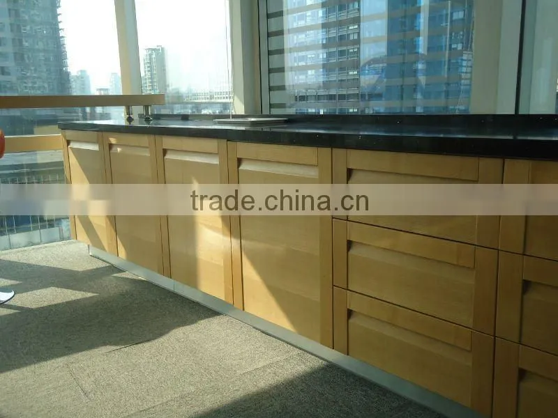 Hot sale timber veneer kitchen cupboard