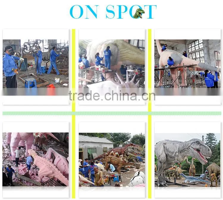 Amusement equipment fiberglass dinosaur statue