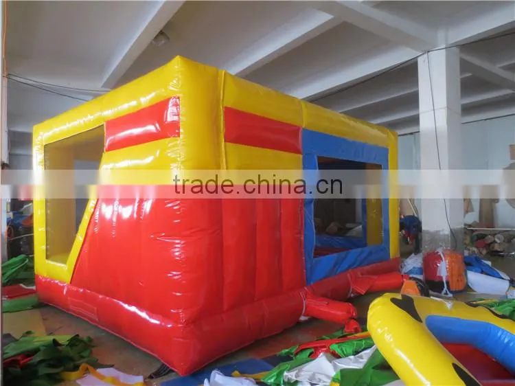 gaint mickey mouse inflatable amusement park with tannal and slide