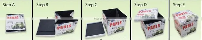 Wholesale modern design ottoman folding foot stool