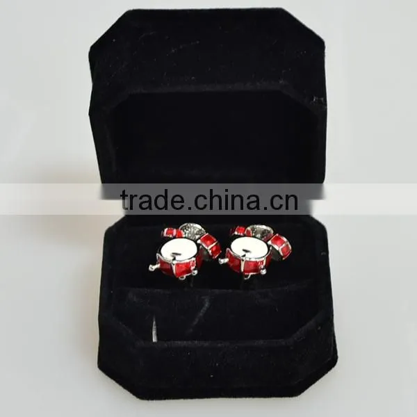 High-end fashion elegant Jewelry box packaged funny cufflink tie clips