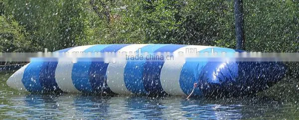 commercial inflatable water blob, water catapult blob jump water game