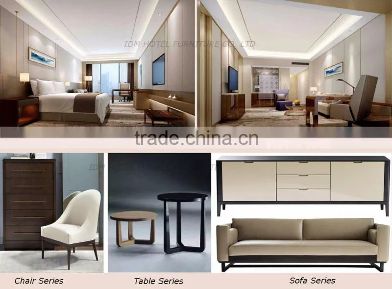 Star hotel lobby sofa stool with coffee table IDM-L001