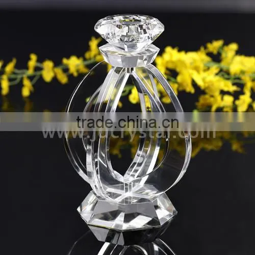 Decoration Crystal Candlesticks Tall Black Crystal Candlesticks