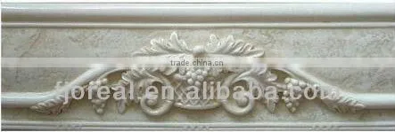 Fujian manufacture supplier handcraft matching wall ceramic resin border tile