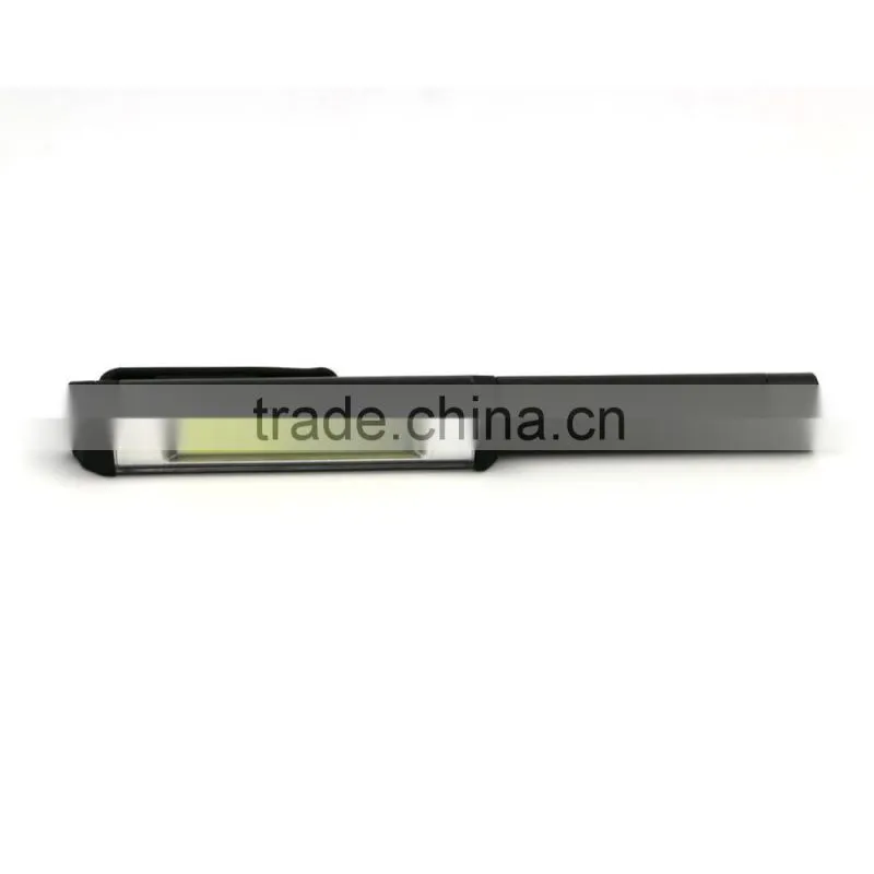 Hot mini pen flashlight Aluminum waterproof with pen holder can be placed pocket