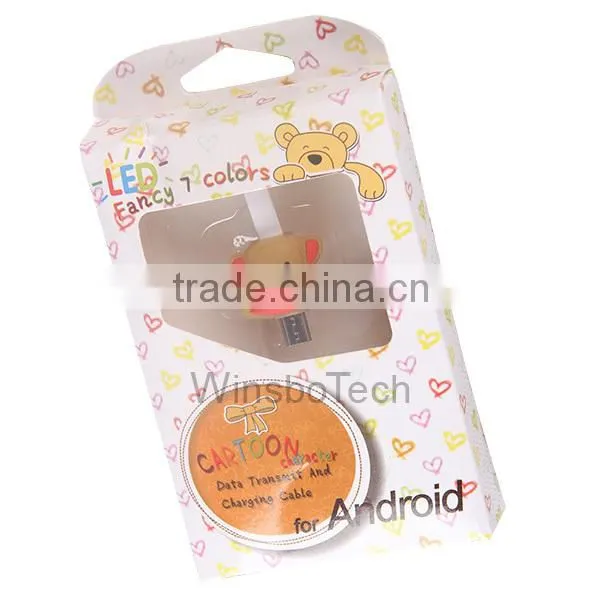 Christmas gift led charging cable usb data cable for mobile phone