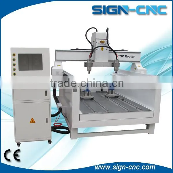 4 axis Cylinder Wood Engraving Router CNC / multi Heads Rotarys Wood CNC Router