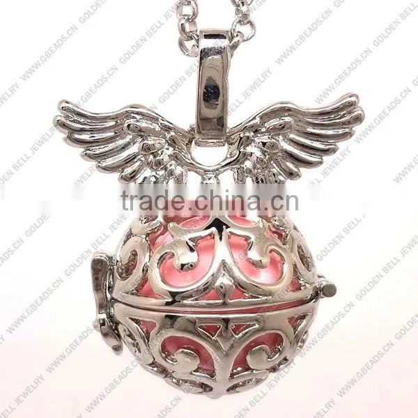 FN3178 New model necklace musical bell necklace with the wing