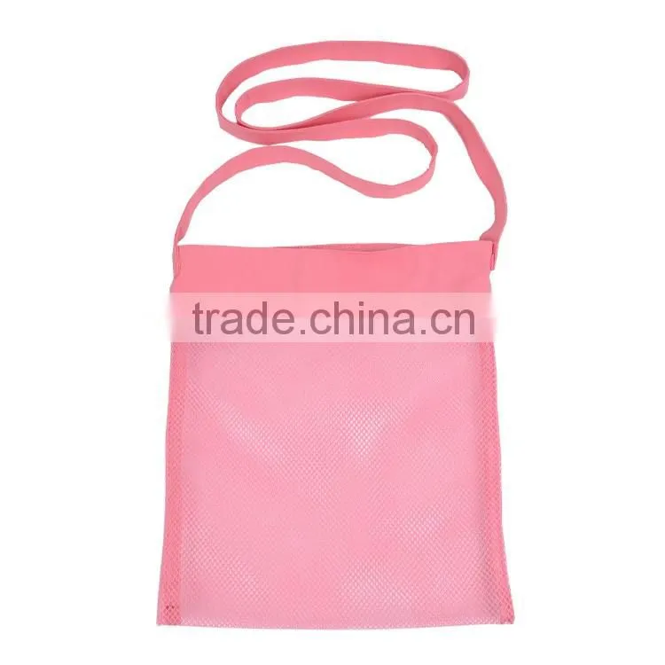Customized mesh shell tote beach seashell tote bag