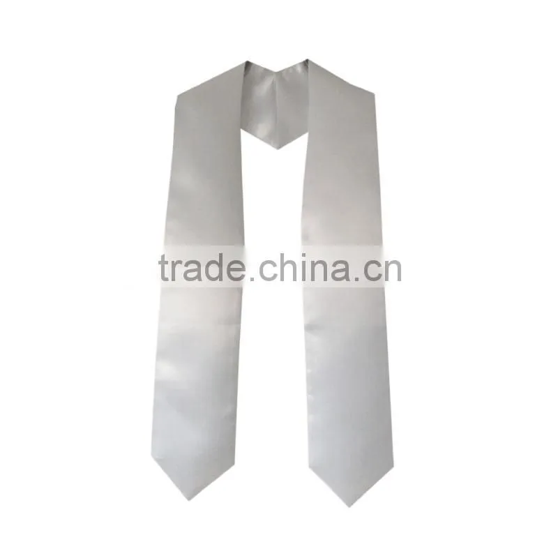 Graduation Plain White Stole/Sashes
