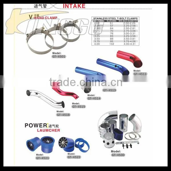 Universal compressed 72mm automotive air intake filter for car