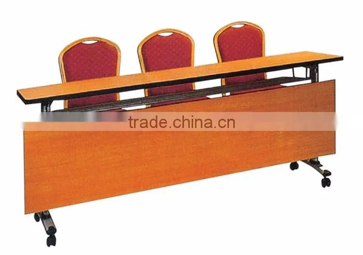 Hot sale high quality folding wooden top modern folding conference table