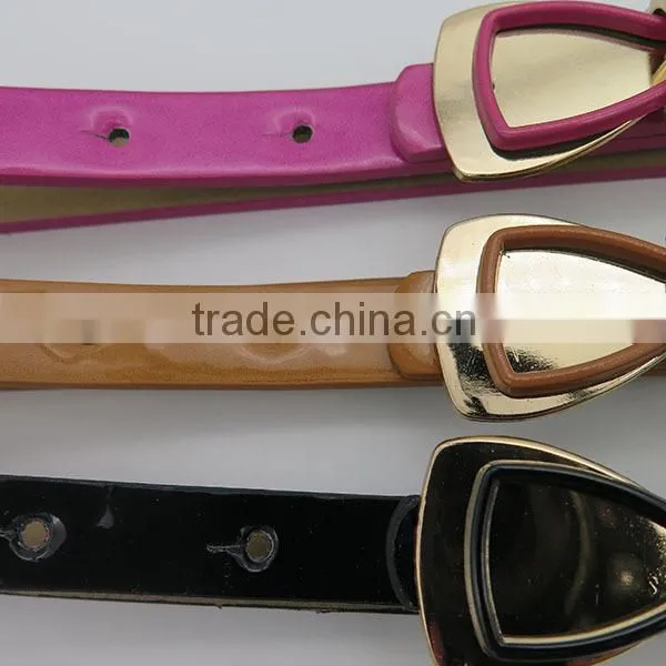 New fashion mirror belt with bow tie for women