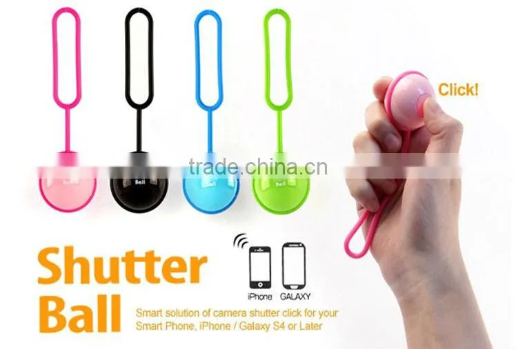 2014 hot!! ball desigh IOS & android Mini selfie with bluetooth shutter, wireless self timer
