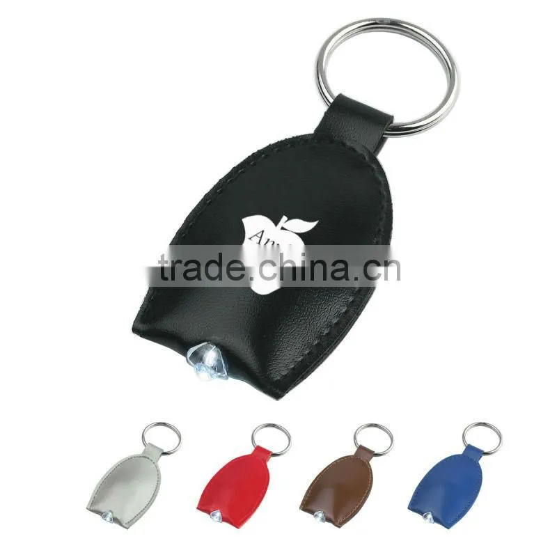 Leather Look LED Key Tag