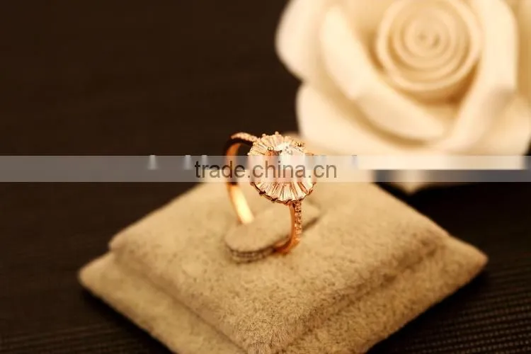 high quality single zircon stone ring, large stone rings