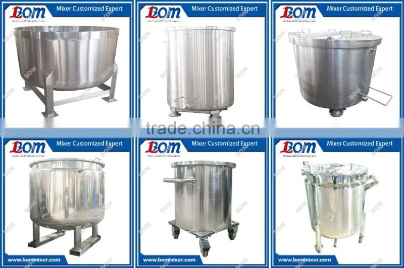Water heating type material tank