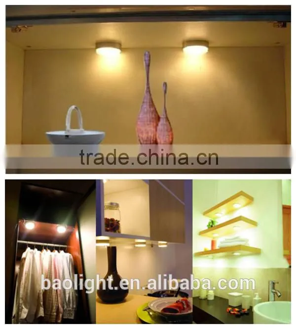 Factory directly 6w 110V / 240V aluminum warm white GX53 led under counter light