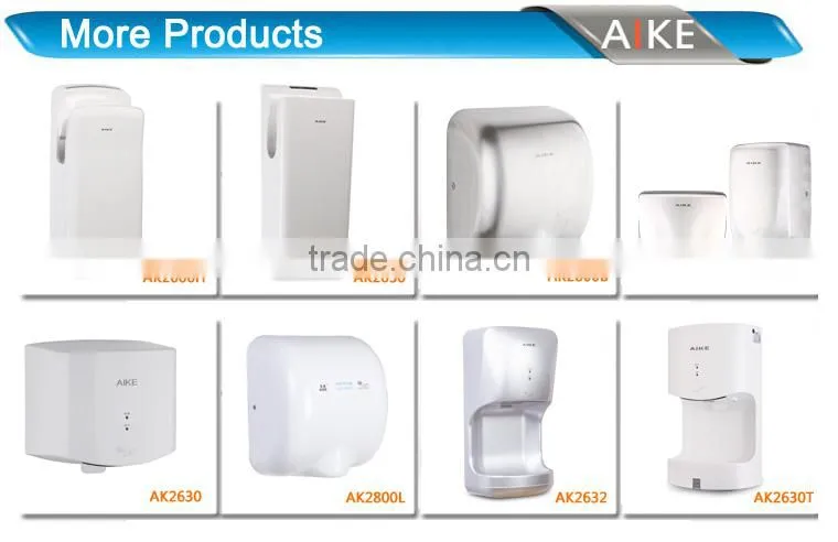 Space Usage Stainless Steel Antuomatic Hand Dryer and Dustbin Combination