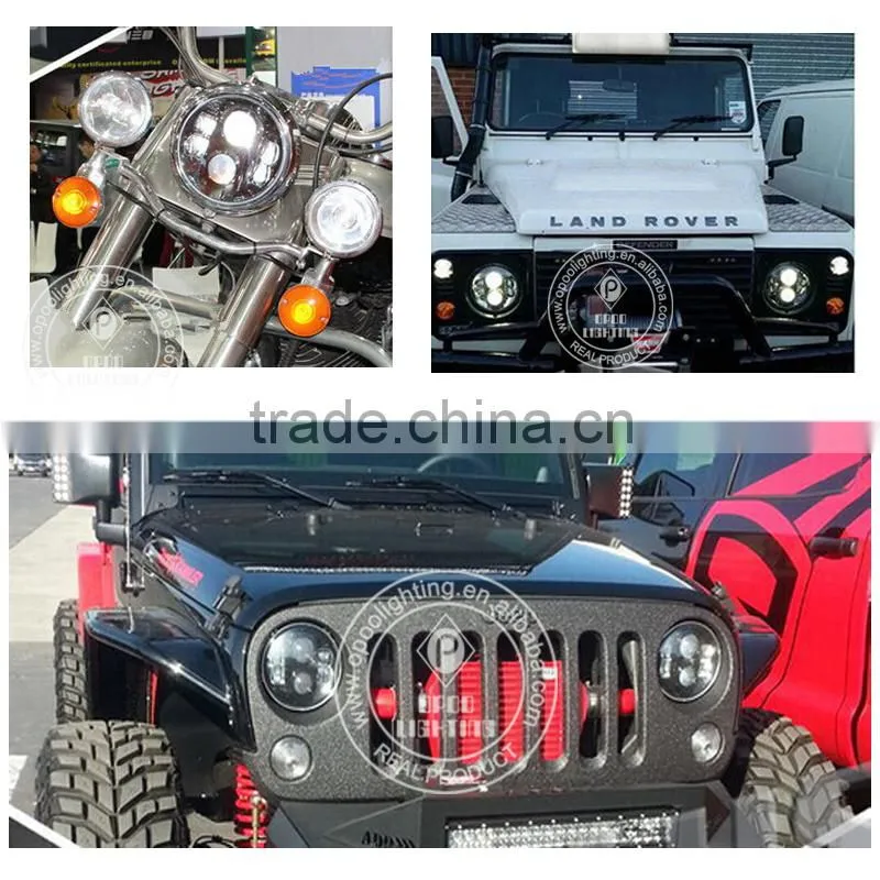 High low beam jeep headlight, new angle eyes jeep headlight 40w