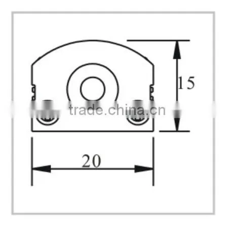 2016 wholesale 10mm PCB Width extrustion aluminum led profile for strips light