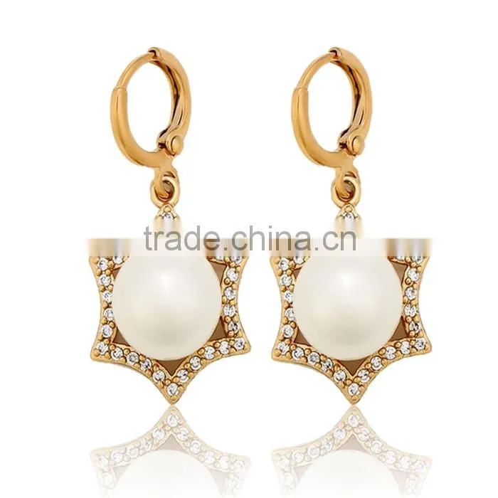 Best selling 18k gold color wholesale earrings