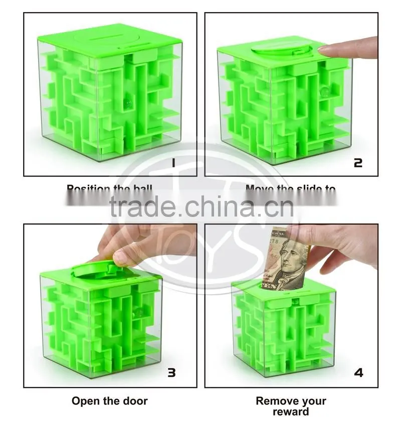 Take Money, Not Easy! TTToys 2015 Newest Kids Educational Toys For Kids Maze Ball Game Money Box