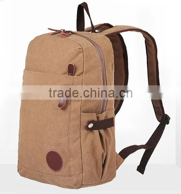 2015 Fashion colorful canvas backpack