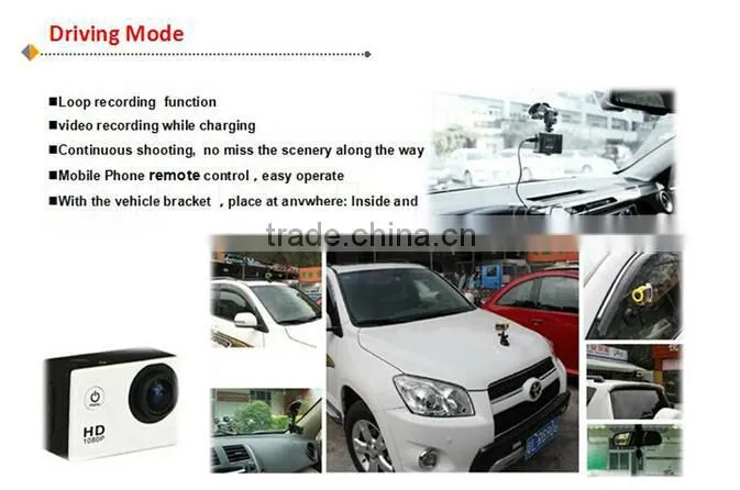 5MP sensor 170 degree wide angle Burst wireless sport camera for extreme sports