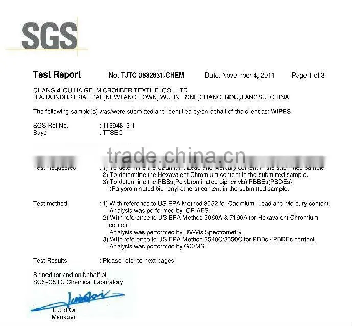 Excellent performance microfiber cleaning cloth