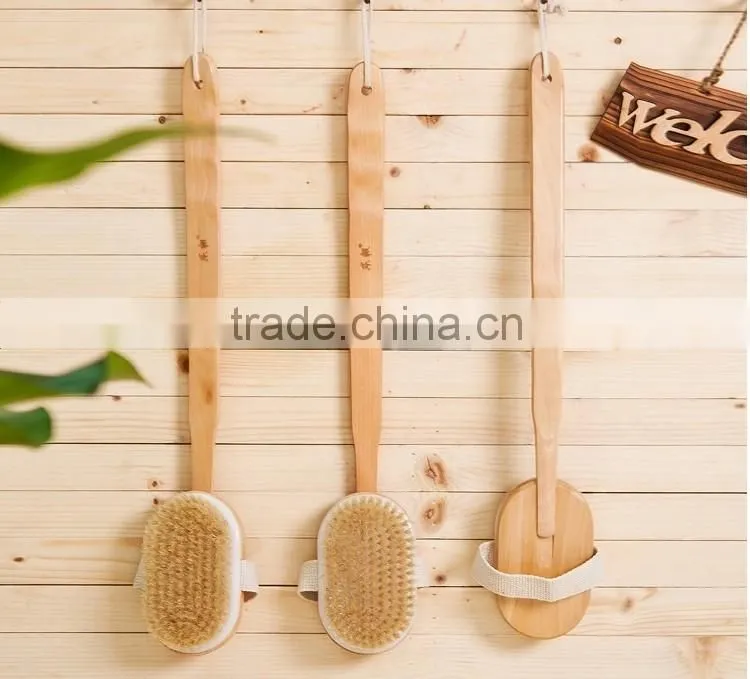 Wooden bath brush