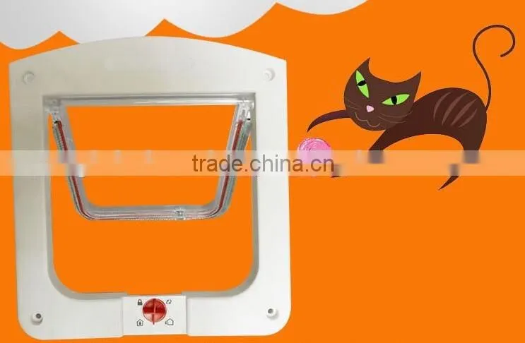 Beautiful Small Easy Operation ABS Pet Flap Pet Door Pet Flap With Small Switch H0242