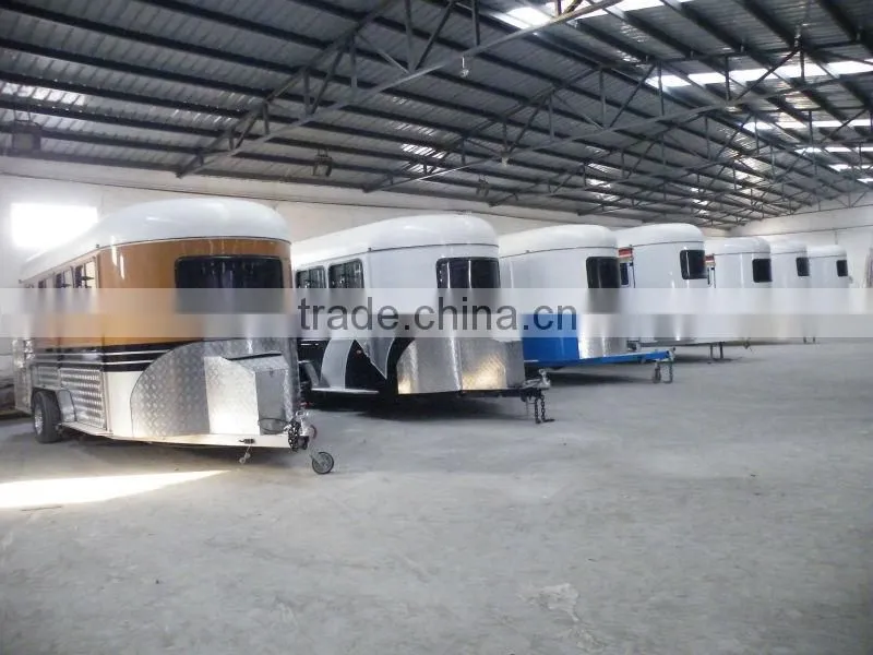 3 horse trailer angle deluxe camper trailer