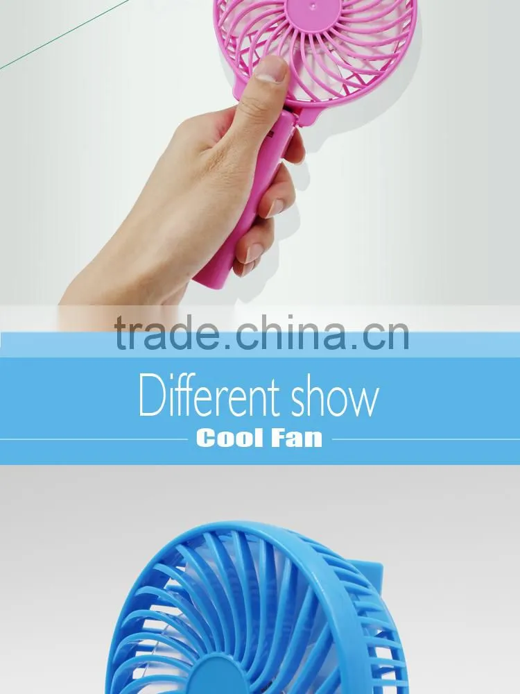 Usb Table Rechargeable Mini Fan with Led Lights