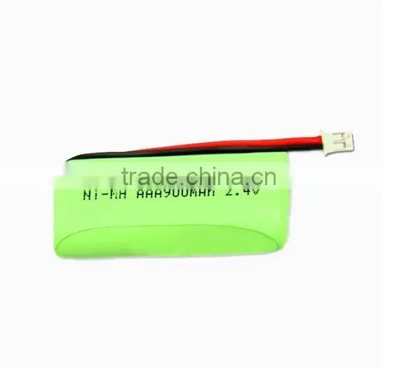 AA 2.4v 900mah Ni-mh rechargeable Battery Pack