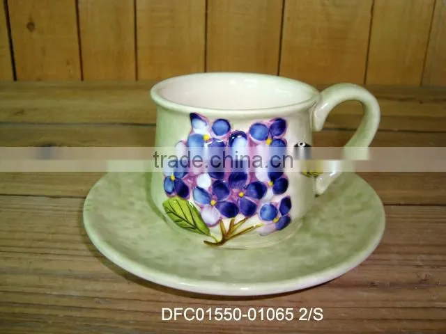 Ceramic 7pcs spice canistes set with wood