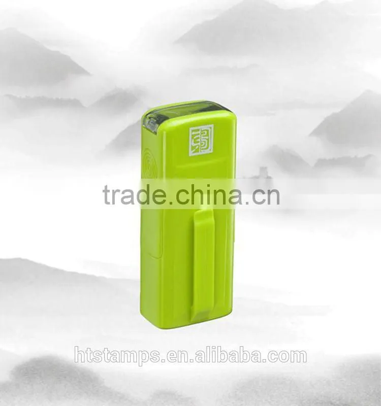 Free sample Square 15x6mm Factory HongTu Self inking stamp office use rubber gift stamp