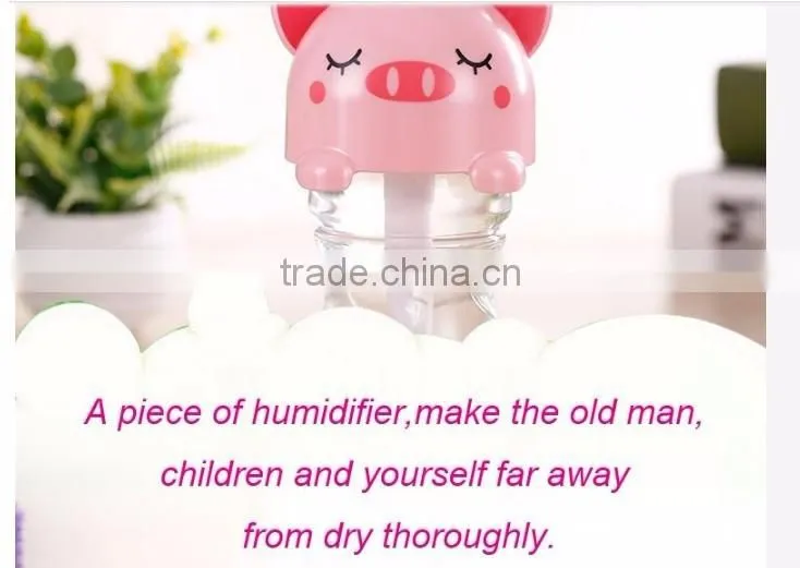 DC5V USB Office Ultrasonic Mini Portable cartoon shaped humidifier
